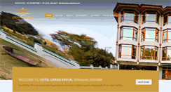 Desktop Screenshot of hotelgrandmahal.com