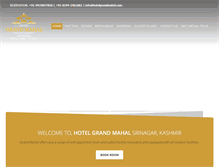 Tablet Screenshot of hotelgrandmahal.com